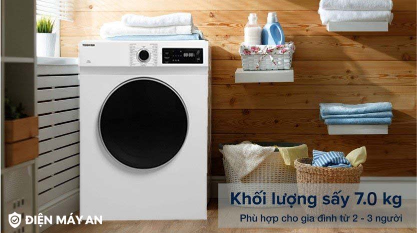 Máy Sấy Thông Hơi Toshiba TD-H80SEV(WK) 7kg - chương trình sấy